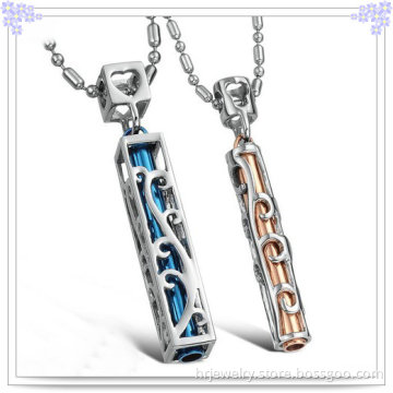 Couples Fashion Pendant Stainless Steel Necklace (HR2114)